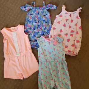 Bundle of Cute Summer Rompers! 18 months